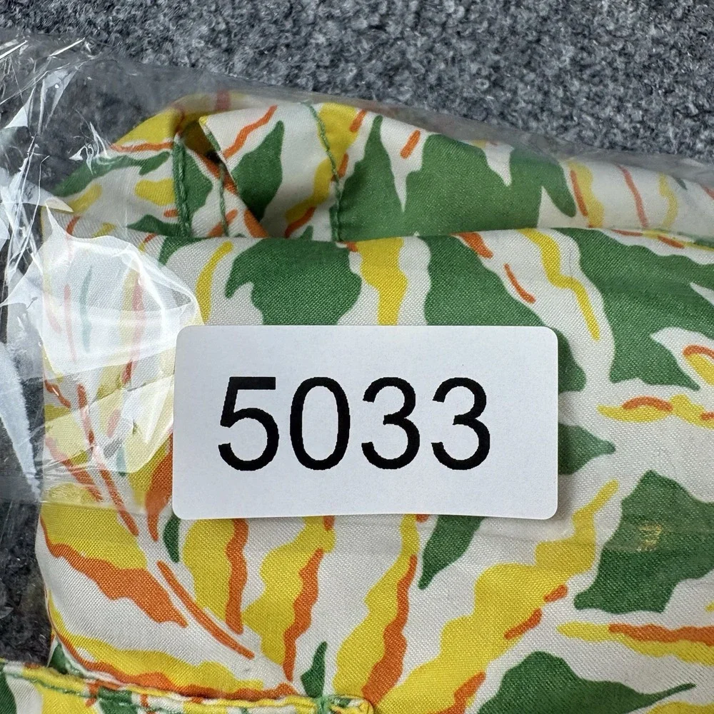 J.Crew Board Shorts Men's 36 Green Tropical Leaf Print Swim Trunks Preppy Beach